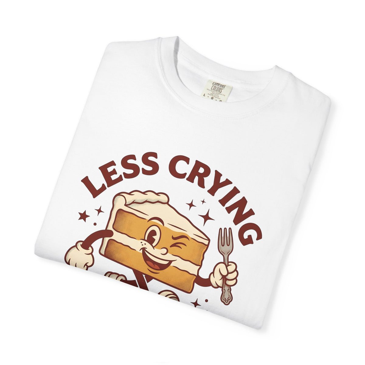Cake Character T-Shirt Desserts Baking Gift Women Cartoon T-Shirt Pastry T-Shirt Sweets Fan Comic T-Shirt Baker Graphic Retro Fork T-Shirt