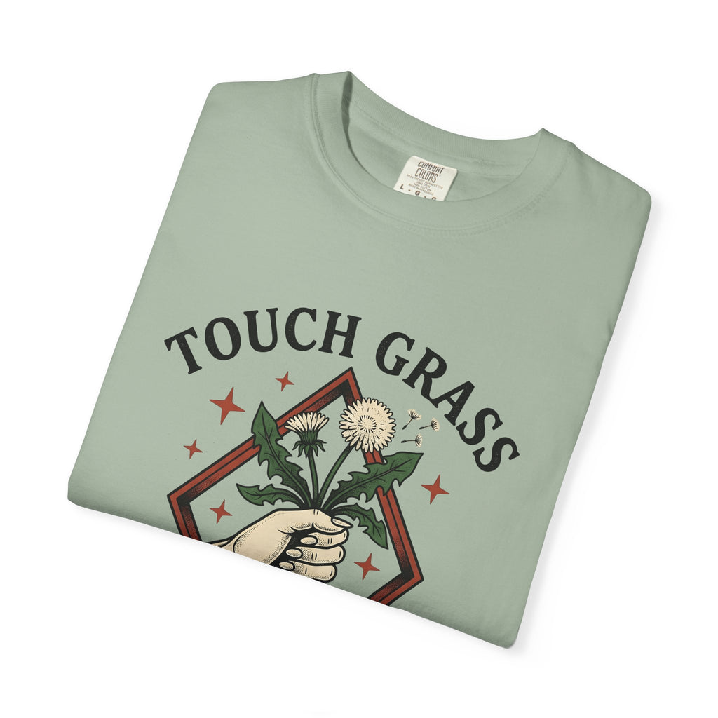 Hand Seed Head T-Shirt Boho Chic Environment Gift Women Old Fashioned T-Shirt Dandelion T-Shirt Hippie Fan Vintage T-Shirt Eco Graphic Sketch