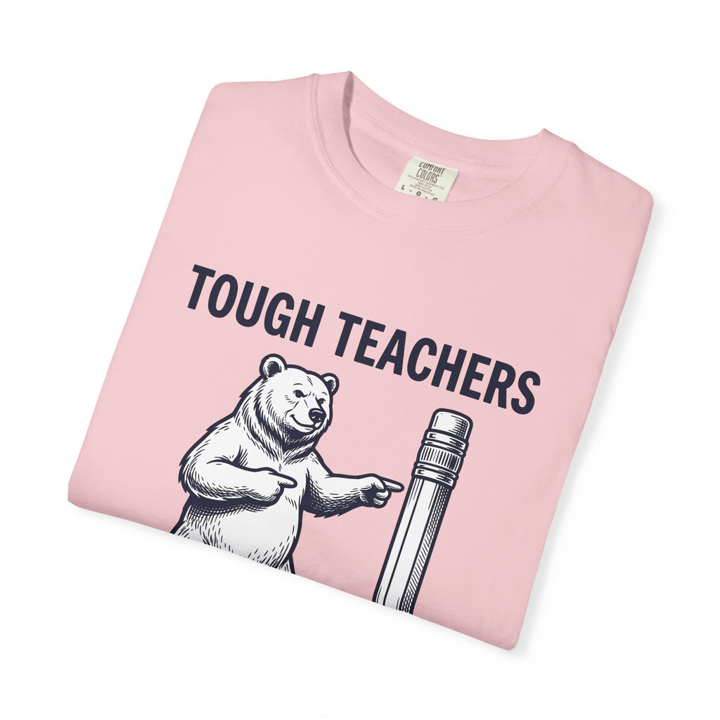 Bear Pen T-Shirt Teachers Wildlife Gift Women Sketch T-Shirt Pen Holder T-Shirt Educator Enthusiast Drawing Illustration Retro Classroom T-Shirt