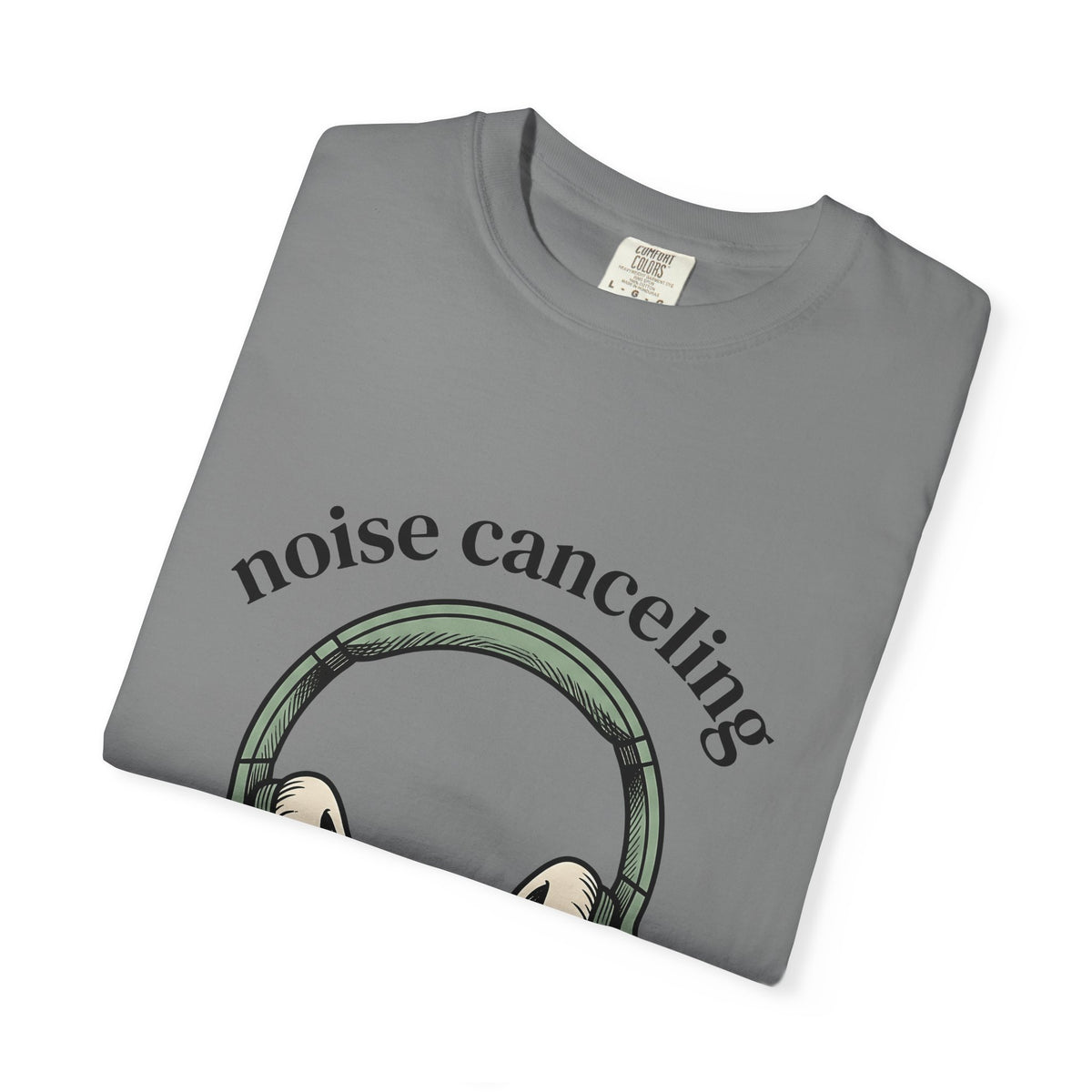 Headphones T-Shirt Mom Humor Gift Women Hand Drawn T-Shirt Earphones T-Shirt Mother Fan Illustrated T-Shirt Funny Graphic Minimalist Arch Text