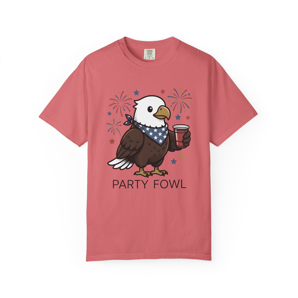 Bald Eagle T-Shirt 4th Of July Usa Gift Women Comic T-Shirt Eagle T-Shirt Independence Day Fan Cartoon T-Shirt American Graphic Vintage Fireworks