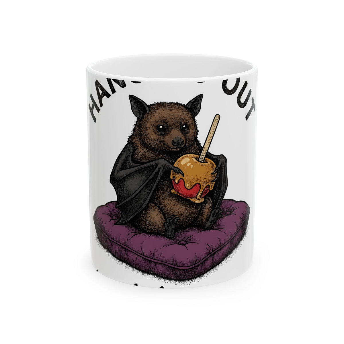 Vampire Candy Apple Mug Halloween Wildlife Gift Women Kawaii Mug Candy Apples Mug Horror Fan Vampire Graphic