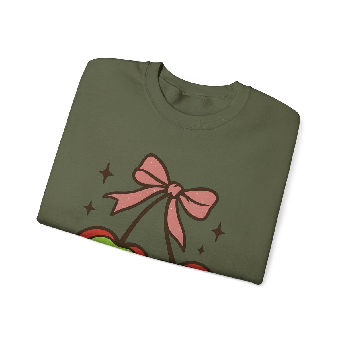 Skull Cherry Sweatshirt Halloween Eerie Gift Women Fun Sweatshirt Sugar Skull Sweatshirt Spooky Fan Cartoon Sweatshirt Dark Graphic Bow Tie Sweatshirt