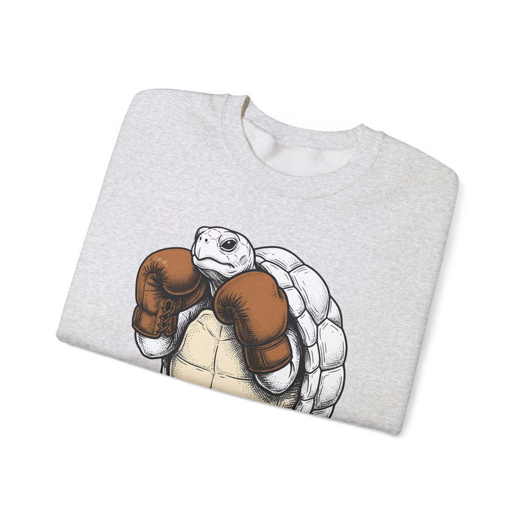 Turtle Punch Gloves Sweatshirt Sports Workout Gift Women Line Art Sweatshirt Boxing Gloves Sweatshirt Athlete Enthusiast Illustration Sweatshirt Fitness