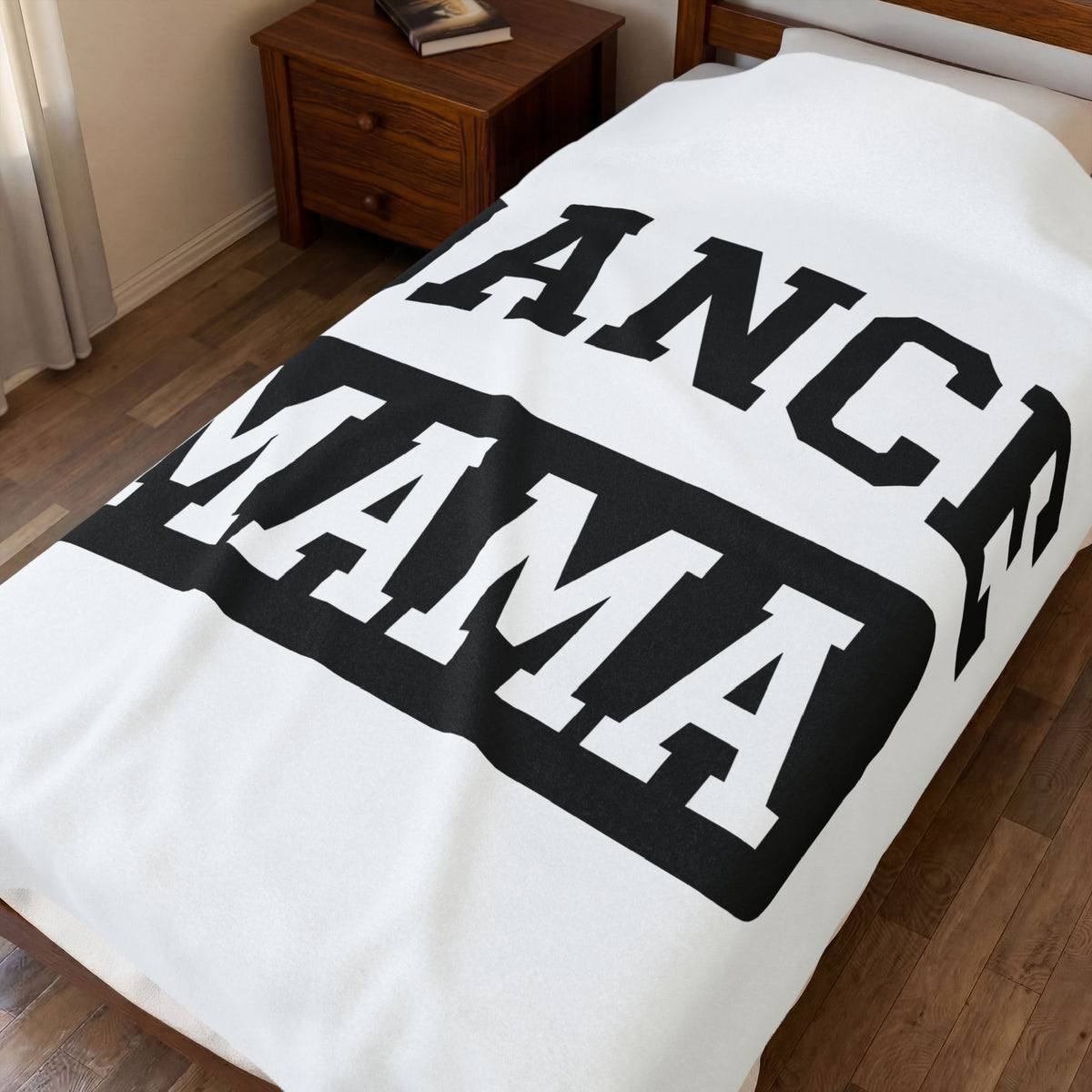 Varsity Lettering Blanket Moms Performance Gift Women Heavy Blanket Letterman Blanket Mom Enthusiast Bold Blanket Athletic Graphic Classic Large