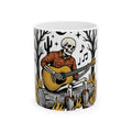 Bony Cowboy Halloween Country Gift Hand Drawn Skeleton Horror Fan Illustrated Country Music Mug