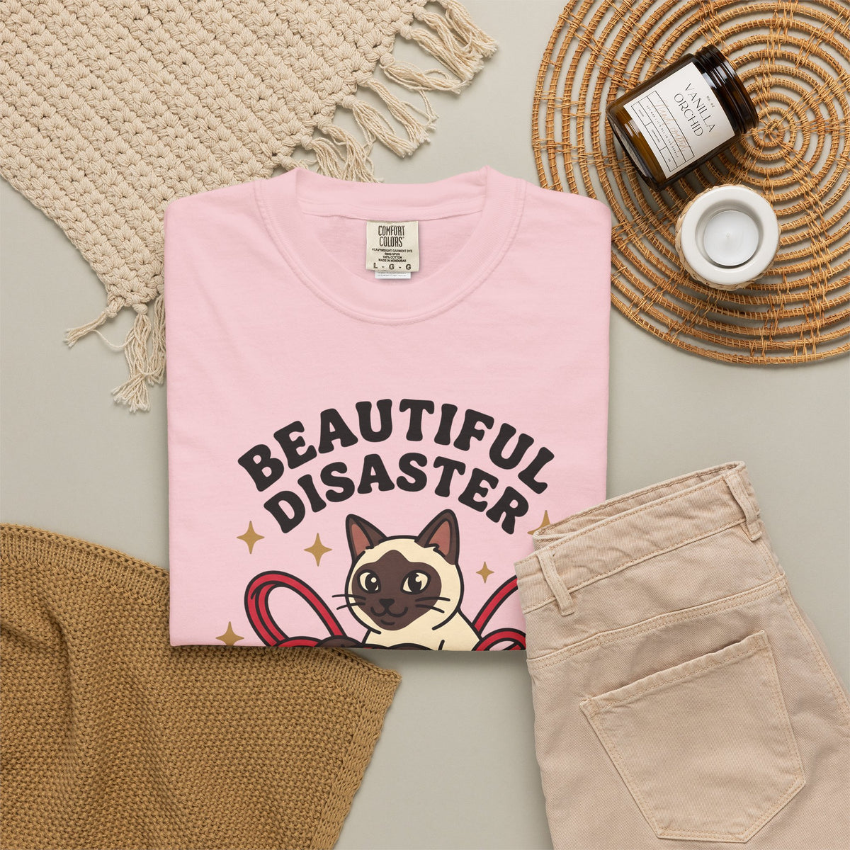 Siamese Kitten T-Shirt Cat Pet Gift Women Comic T-Shirt Kitten T-Shirt Cat Fan Cartoon T-Shirt Animal Graphic Vintage Wool Ball T-Shirt