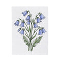 Bluebell Flower Blanket Boho Chic Floral Gift Women Botanical Blanket Harebell Blanket Bohemian Enthusiast Botanical Blanket Floral Graphic Vintage