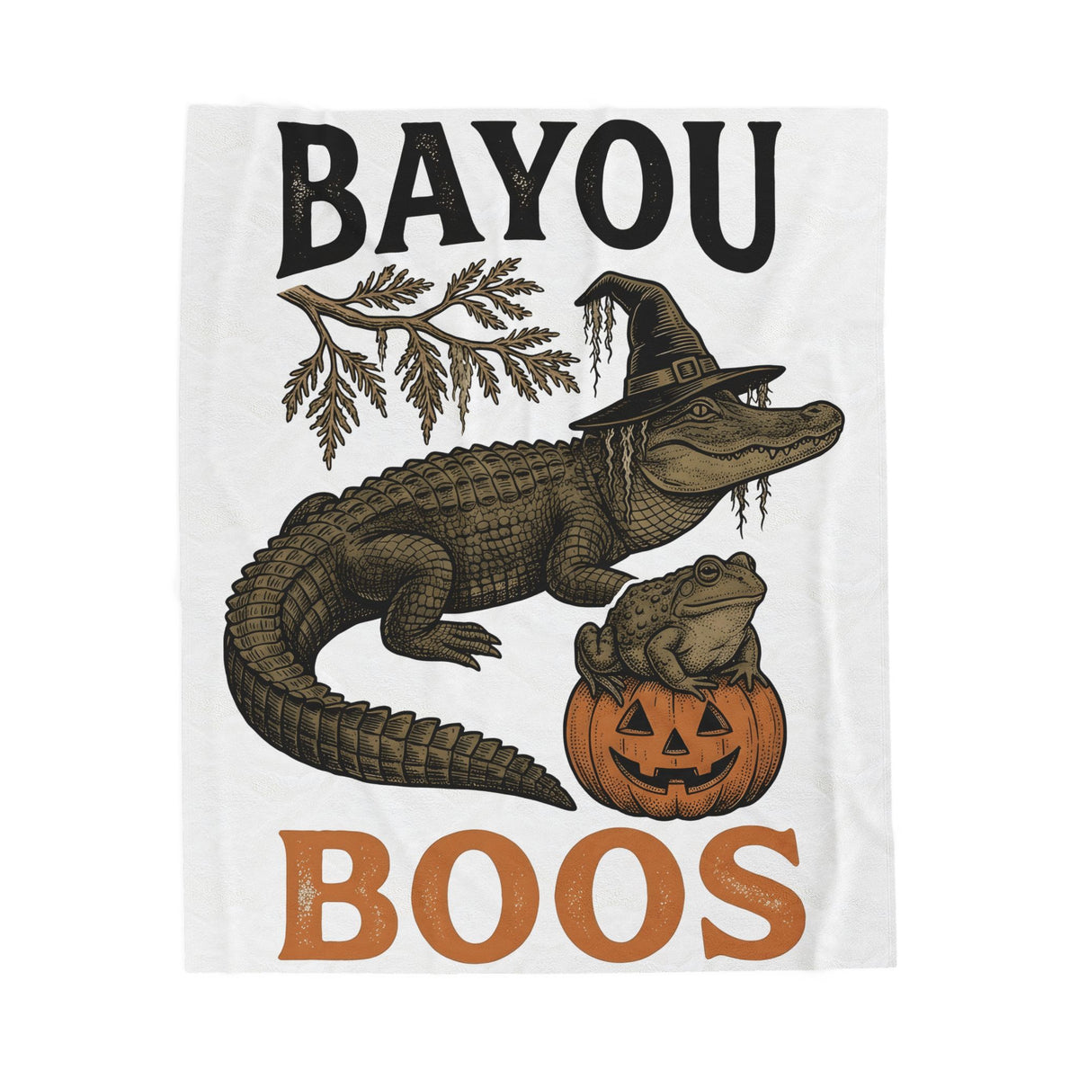 Alligator Frog Pumpkin Blanket Halloween Animal Gift Women Vintage Blanket Toad Blanket Horror Fan Retro Blanket Creature
