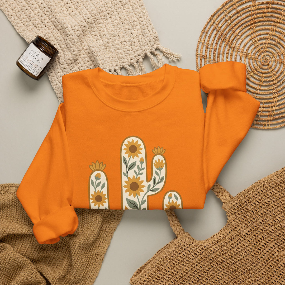 Prickly Flower Sweatshirt Cowgirl Cowboy Gift Women Vintage Sweatshirt Thorn Sweatshirt Rancher Fan Retro Sweatshirt Rodeo Graphic Sketch Sunflower Sweatshirt