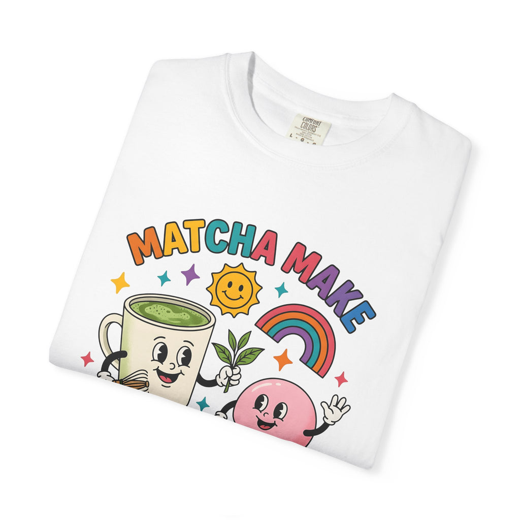 Tea Cup T-Shirt Desserts Sweets Gift Women Illustration T-Shirt Teacup T-Shirt Pastry Fan Drawing Design Old School Asian Treat T-Shirt