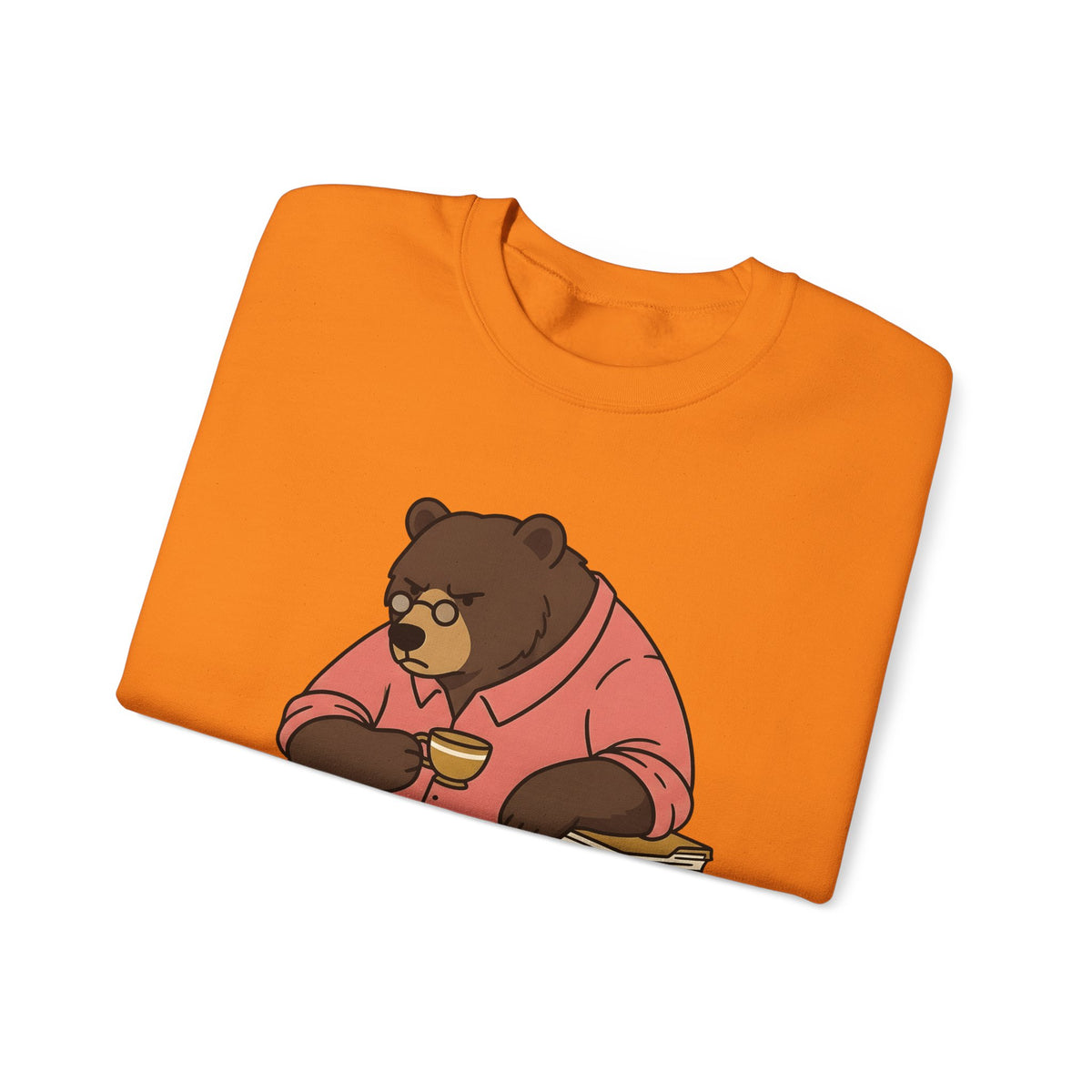 Bear Mocha Sweatshirt Teachers Caffeine Gift Women Illustration Sweatshirt Mocha Sweatshirt Educator Enthusiast Drawing Sweatshirt Caffeine Graphic Doodle