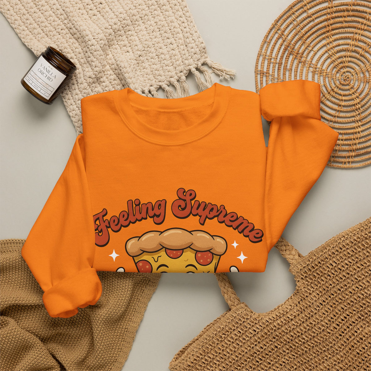Pizza Cartoon Sweatshirt Pizza Food Gift Women Cute Sweatshirt Pizza Sweatshirt Pizza Fan Kawaii Sweatshirt Cuisine Graphic Retro Stars Sweatshirt