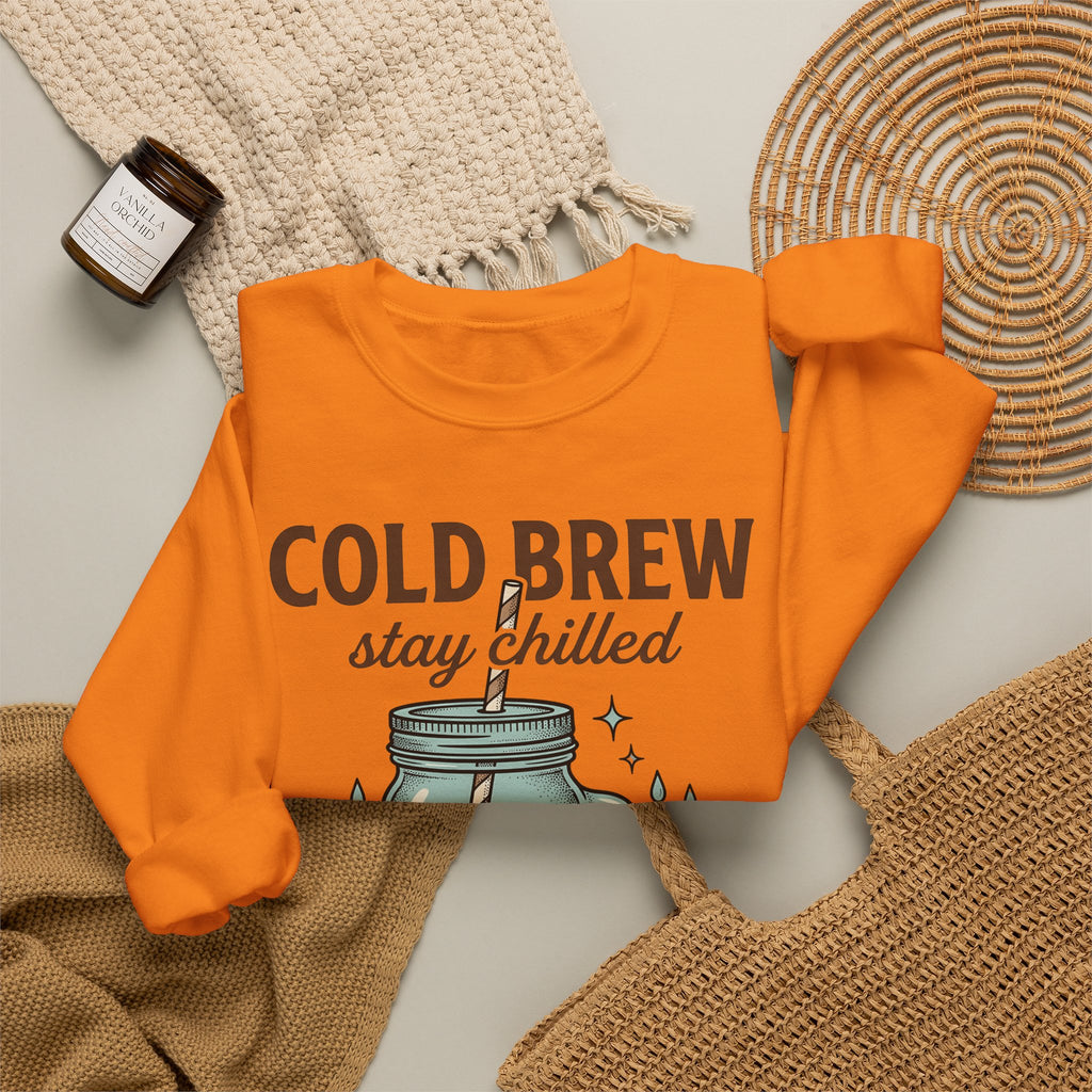 Iced Coffee Cookie Sweatshirt Coffee Foodie Gift Women Hand Drawn Sweatshirt Coffee Cookie Sweatshirt Coffee Fan Illustrated Sweatshirt Food Graphic Vintage