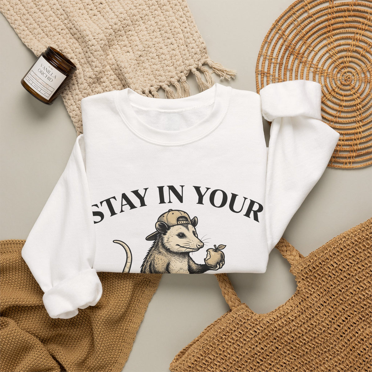 Opossum Skateboard Cute Wildlife Gift Sketch Possum Adorable Fan Drawing Retro Snapback Hat Sweatshirt