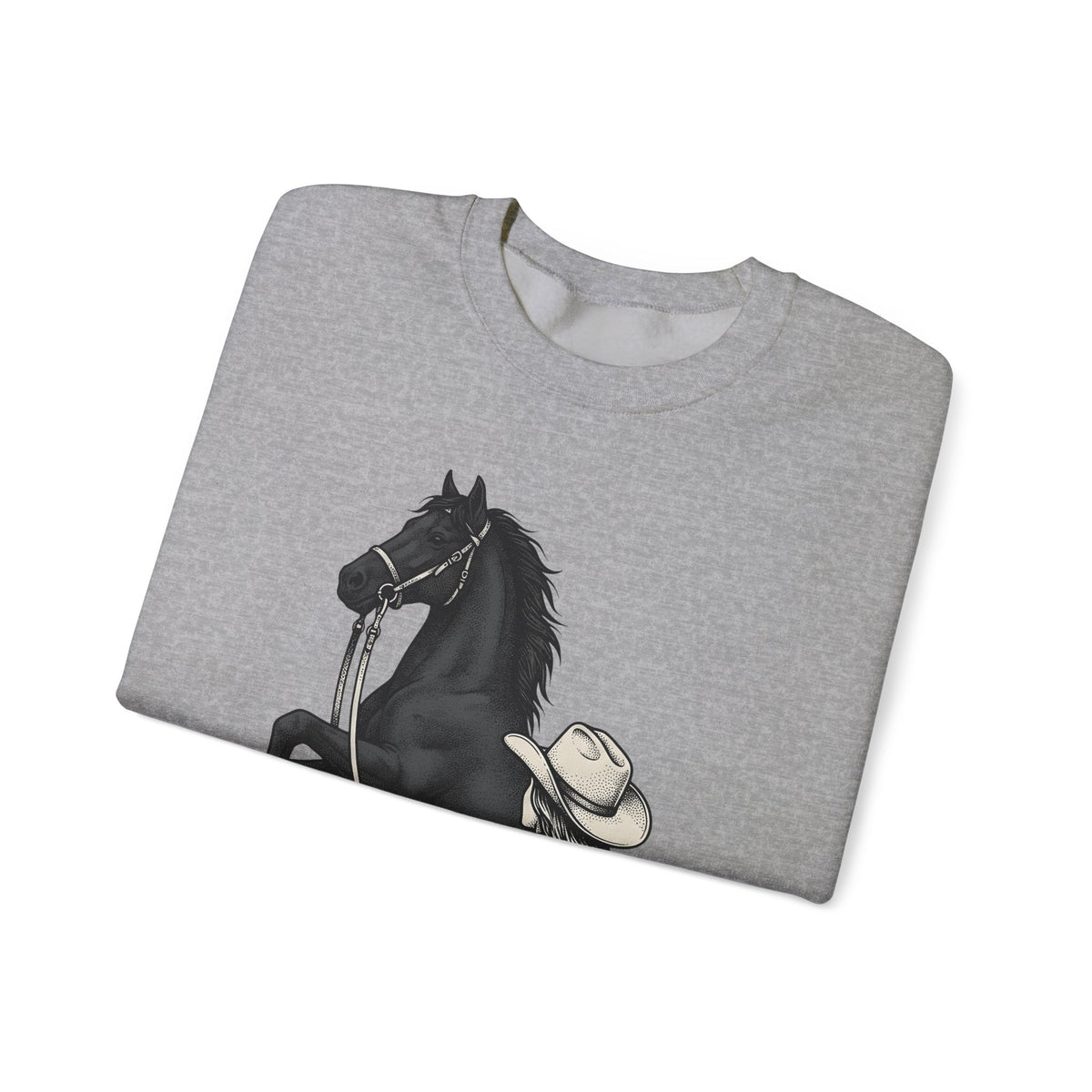 Ranch Horse Sweatshirt Cowgirl Cowboy Gift Women Old School Sweatshirt Ranch Horse Sweatshirt Rodeo Fan Vintage Sweatshirt Cowboy Graphic Line Art Power Bolt