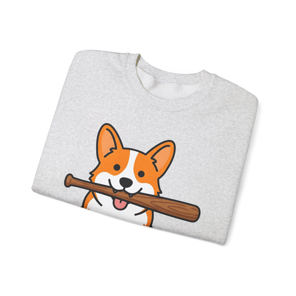 Corgi Pet Sweatshirt Dog Funny Gift Women Animation Sweatshirt Puppy Sweatshirt Dog Fan Cartoon Sweatshirt Humor Graphic Manga Bat Ball Sweatshirt
