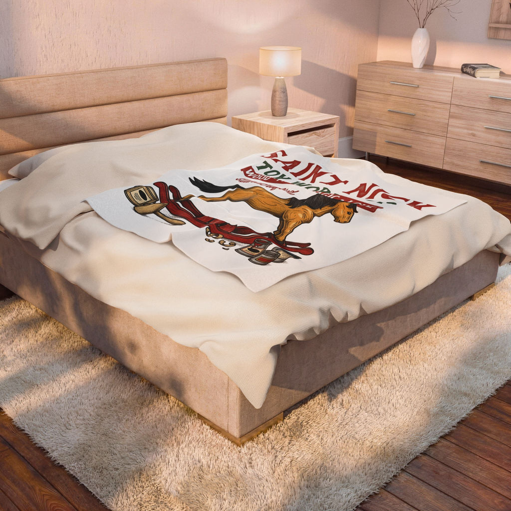 Rocking Horse Blanket Christmas Dolls Gift Women Retro Blanket Hobby Horse T-Sh