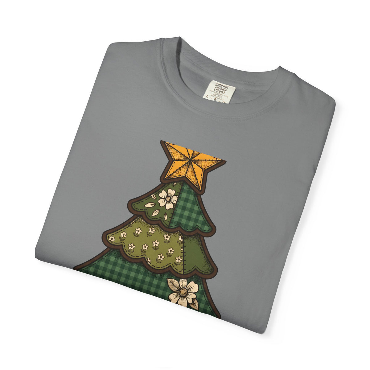 Christmas Tree Christmas Holiday Gift Farmhouse Fir Christmas Fan Rustic Seasonal Vintage Red Bow T-Shirt