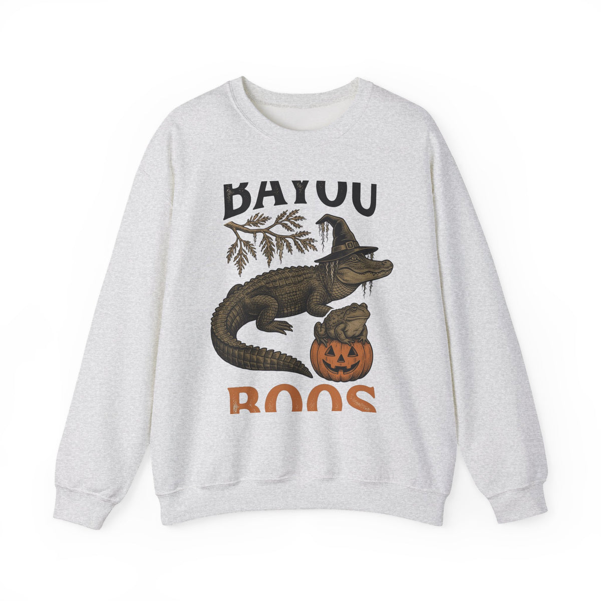 Alligator Frog Pumpkin Sweatshirt Halloween Animal Gift Women Vintage Sweatshirt Toad Sweatshirt Horror Fan Retro Sweatshirt Creature