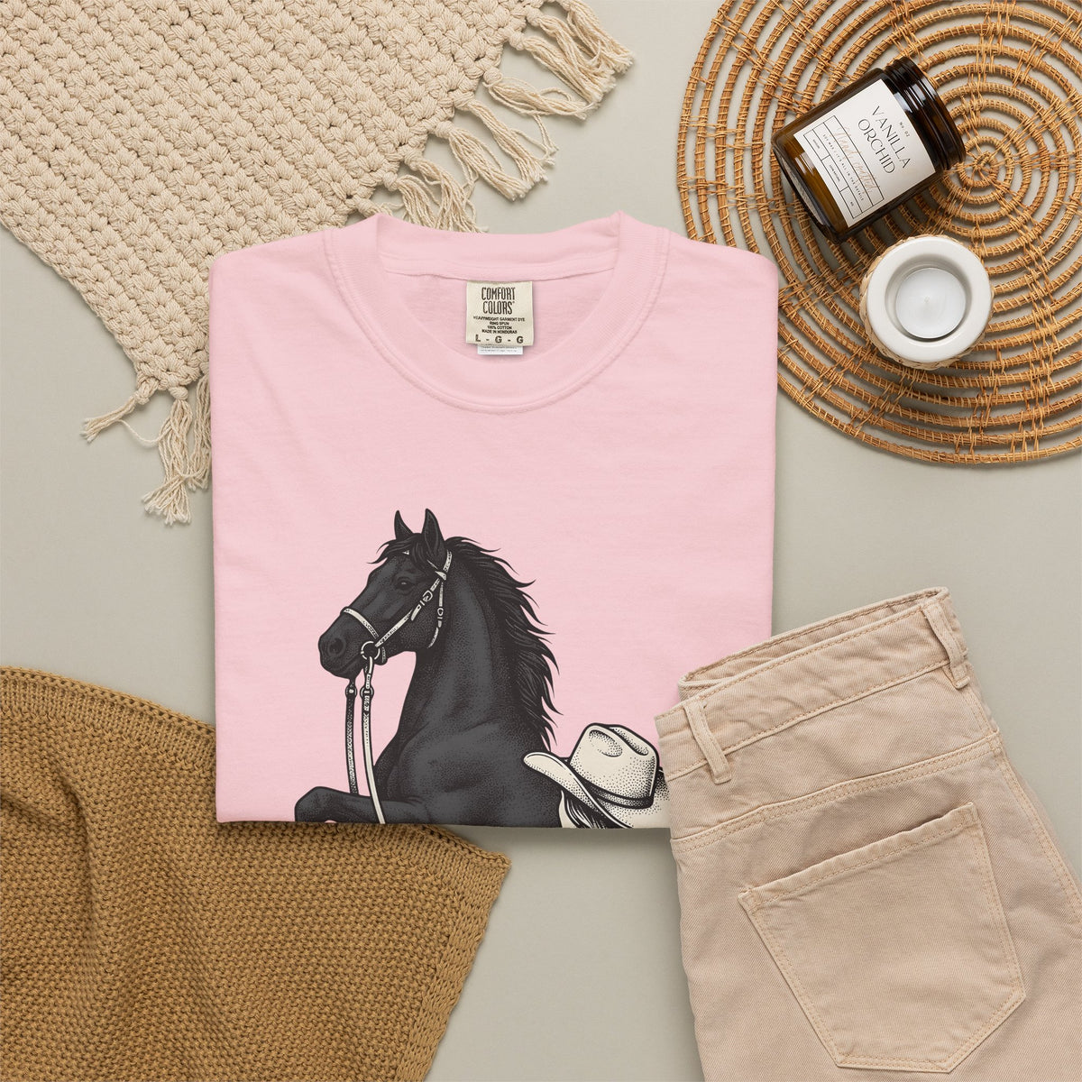 Ranch Horse T-Shirt Cowgirl Cowboy Gift Women Old School T-Shirt Ranch Horse T-Shirt Rodeo Fan Vintage T-Shirt Cowboy Graphic Line Art Power Bolt