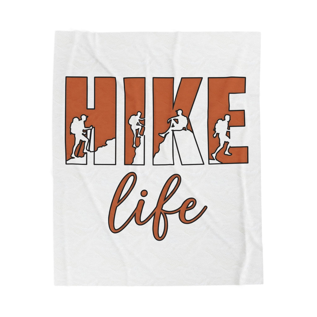 Backpacker Print Blanket Hiking Exploration Gift Women Striking Blanket Traveler Blanket Trekker Enthusiast Artistic Blanket Adventure Graphic