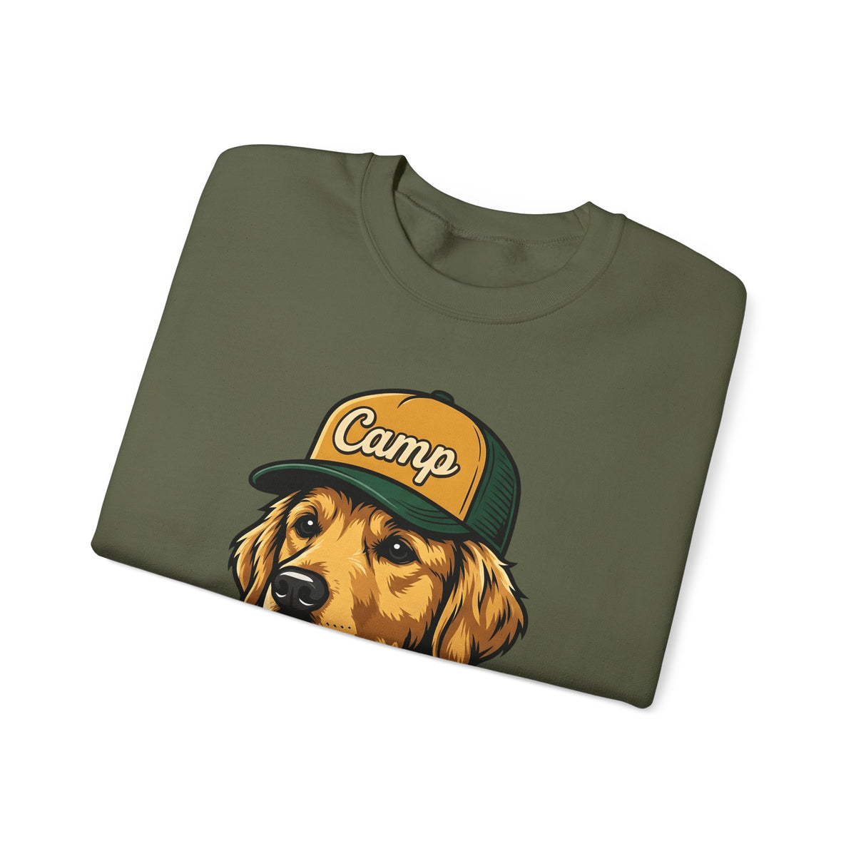 Golden Retriever Sweatshirt Dog Hiking Gift Women Hand Drawn Sweatshirt Retriever Sweatshirt Dog Fan Illustrated Graphic Sweatshirt Classic Cap Sweatshirt
