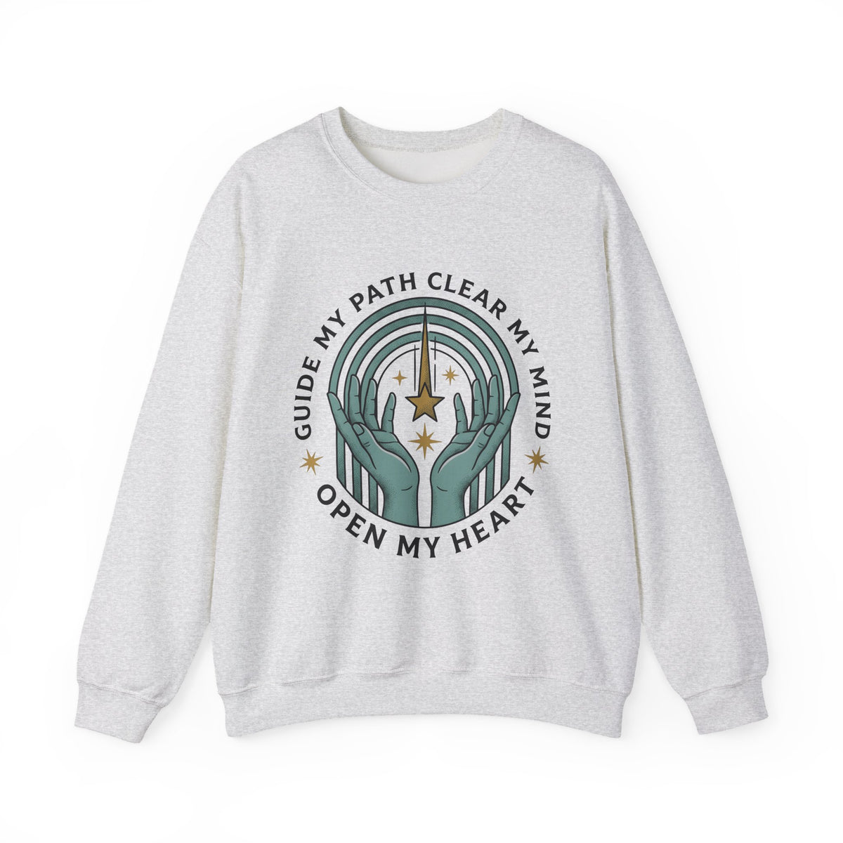 Hands Prism Sweatshirt Boho Chic Meditation Gift Women Tribal Sweatshirt Prismatic Sweatshirt Bohemian Enthusiast Ethnic Sweatshirt Mindfulness Graphic Rustic