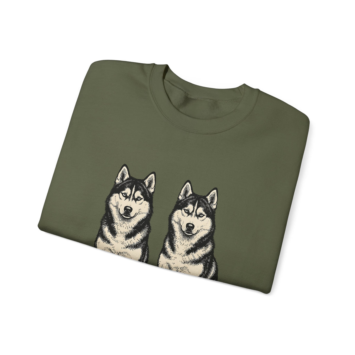 Siberian Huskies Sweatshirt Dog Wildlife Gift Women Doodle Sweatshirt Husky Sweatshirt Dog Fan Doggy Sweatshirt Wildlife Graphic Classic Couple Sweatshirt