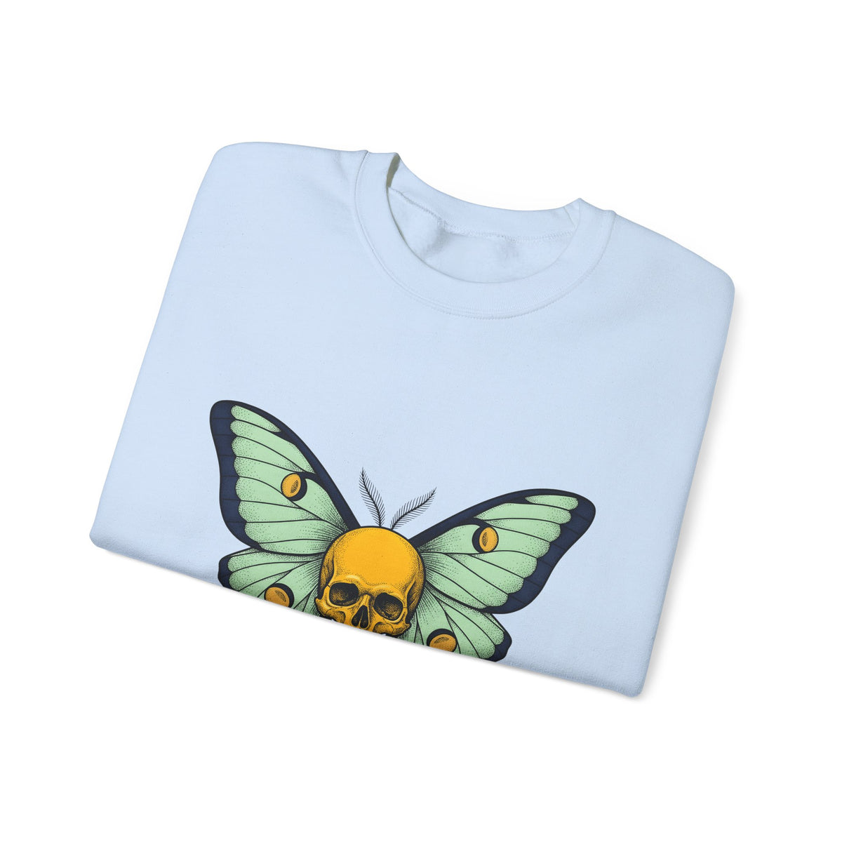 Skull Butterfly Sweatshirt Boho Chic Emo Gift Women Blackwork Sweatshirt Sugar Skull Sweatshirt Bohemian Fan Tattoo Sweatshirt Gothic Graphic Classic Moth