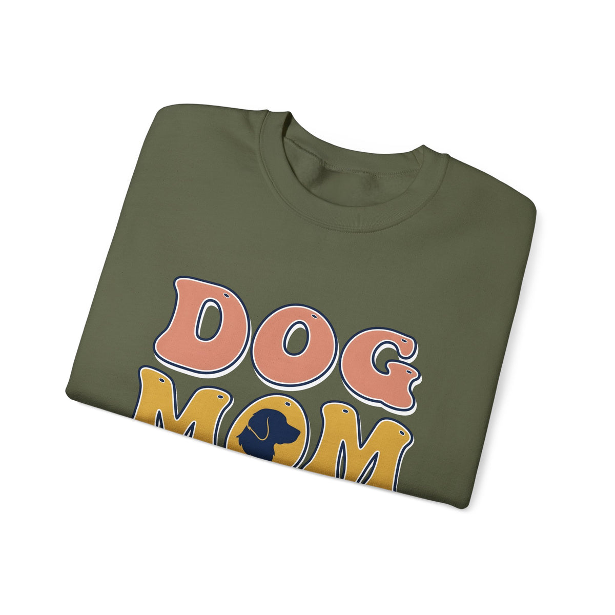 Dog Outline Sweatshirt Dog Mom Animal Gift Women Vintage Sweatshirt Puppy Sweatshirt Dog Mom Fan Retro Sweatshirt Creature Graphic Minimalist Large Text Sweatshirt