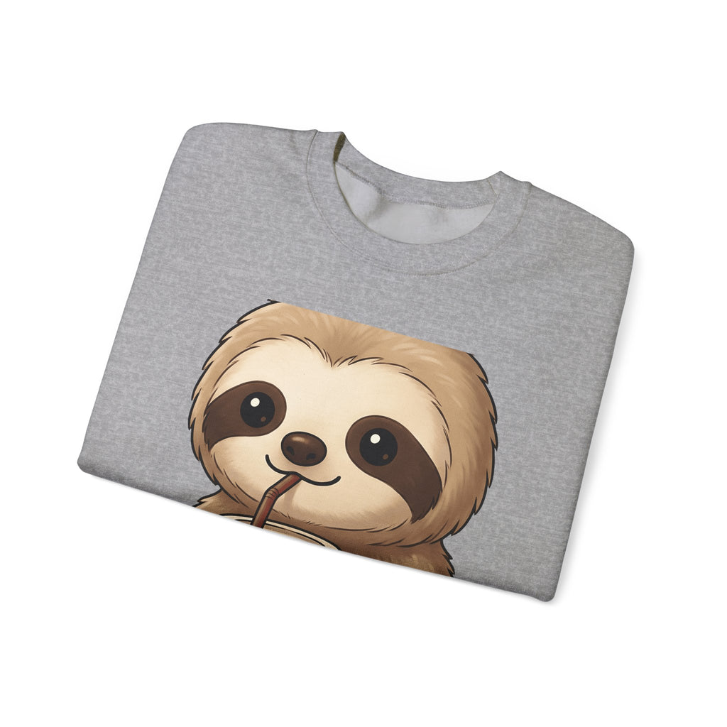 Sloth Java Sweatshirt Coffee Creature Gift Women Playful Sweatshirt Java Sweatshirt Coffee Fan Cute Sweatshirt Animal Graphic Sketch Cup Sweatshirt