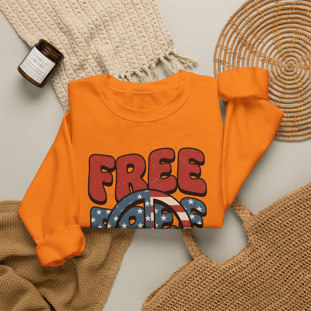 Peace Sign Sweatshirt 4th Of July Independence Gift Women Nostalgic Sweatshirt Peace Symbol Sweatshirt Patriot Fan Retro Sweatshirt Liberty Graphic Classic