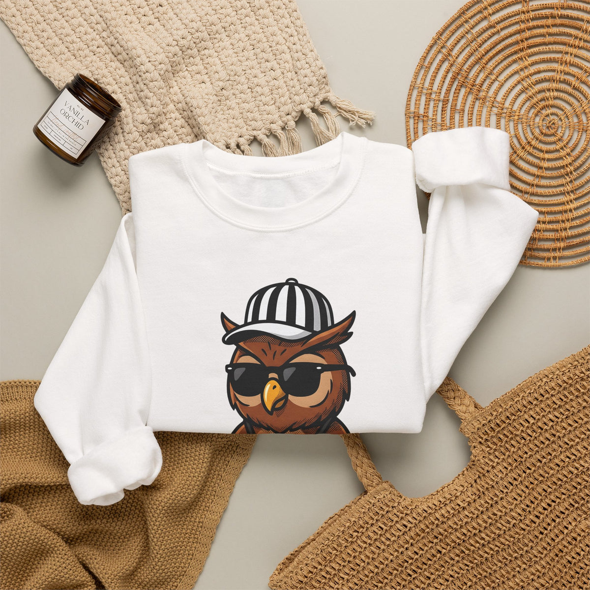 Owl Umpire Sports Activities Workout Gift Owl Athlete Enthusiast Fitness Sweatshirt
