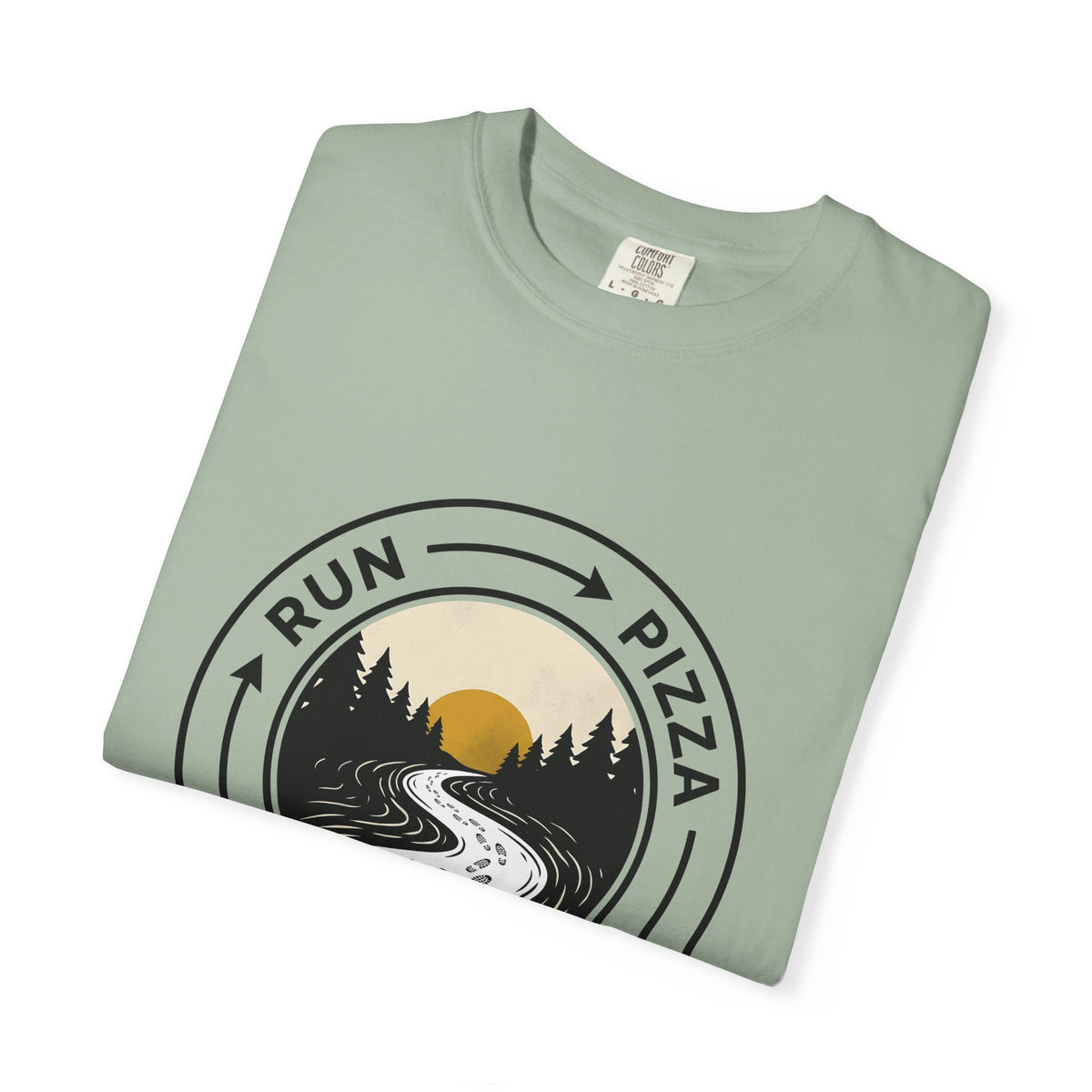 Hiking Trail Sports Jogging Gift Sketch Trail Athlete Enthusiast Drawing Runner Cartoon T-Shirt