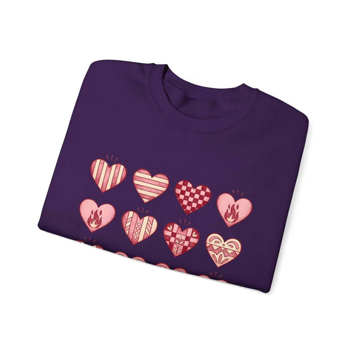 Love Heart Sweatshirt Boho Chic Romance Gift Women Tribal Sweatshirt Heart Sweatshirt Bohemian Enthusiast Tribal Sweatshirt Valentine Graphic Old School Bloom