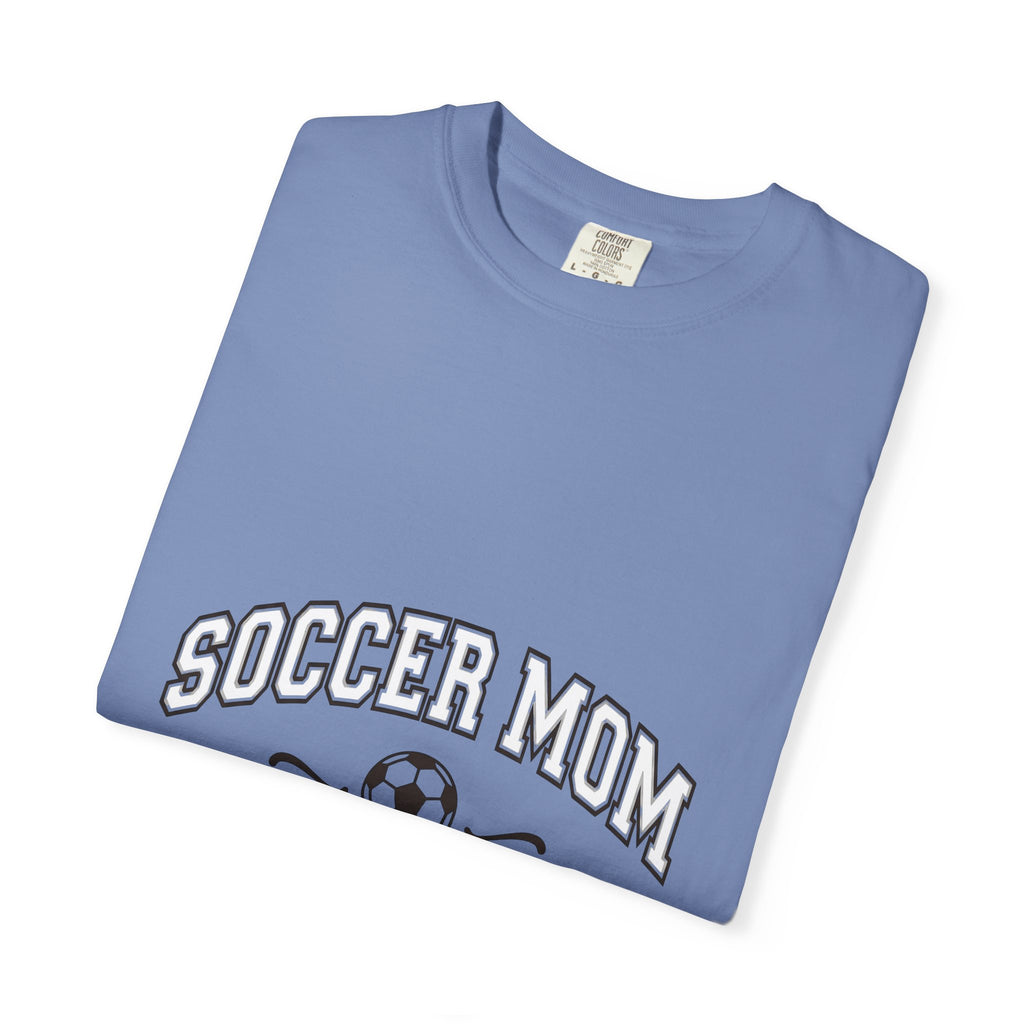 Soccer Ball T-Shirt Moms Athletics Gift Women Varsity T-Shirt Football T-Shirt Mom Enthusiast Vintage T-Shirt Sports Graphic Retro Swirl T-Shirt
