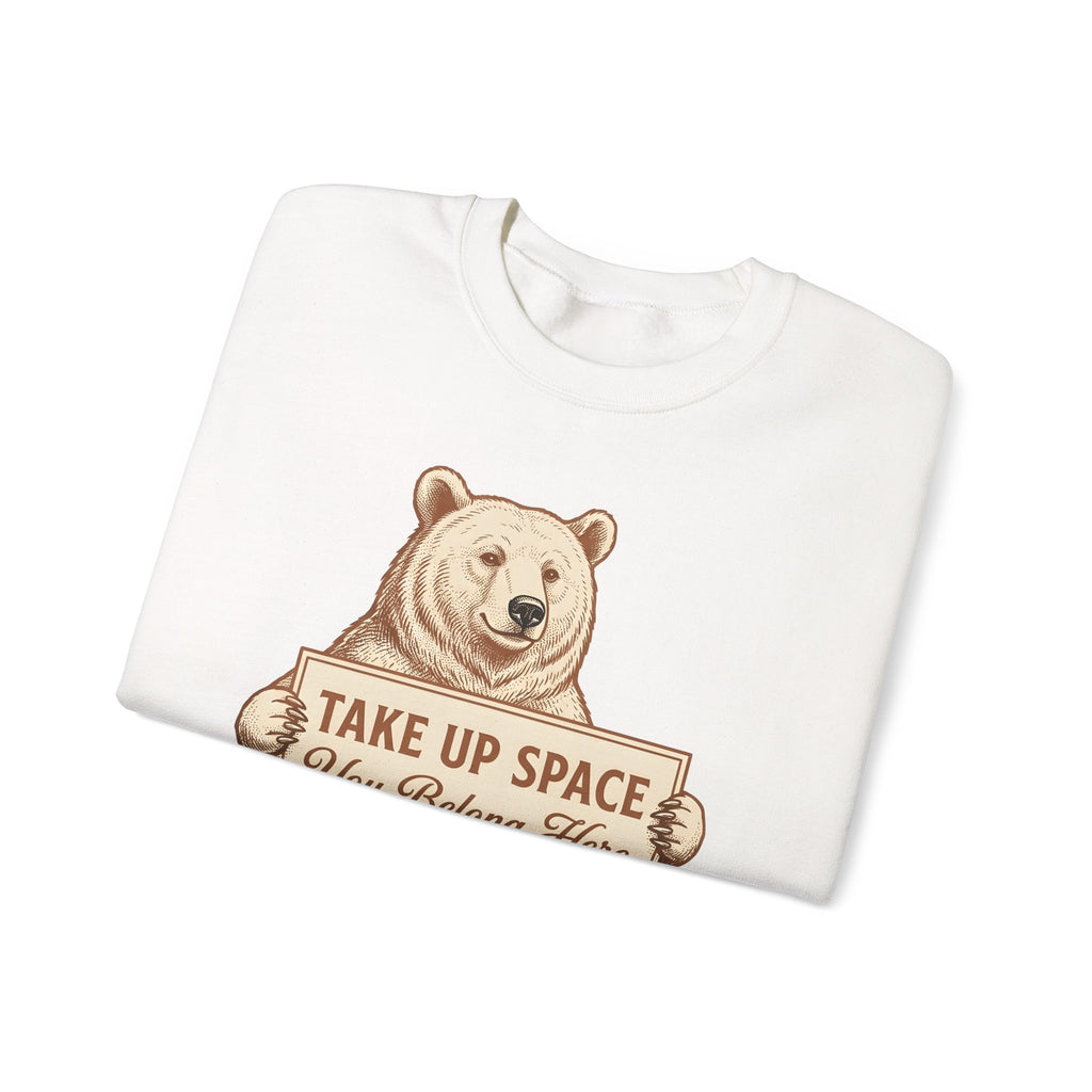 Bear Bear Animal Gift Vintage Grizzly Bear Fan Ursine Wildlife Hand Drawn Sign Sweatshirt