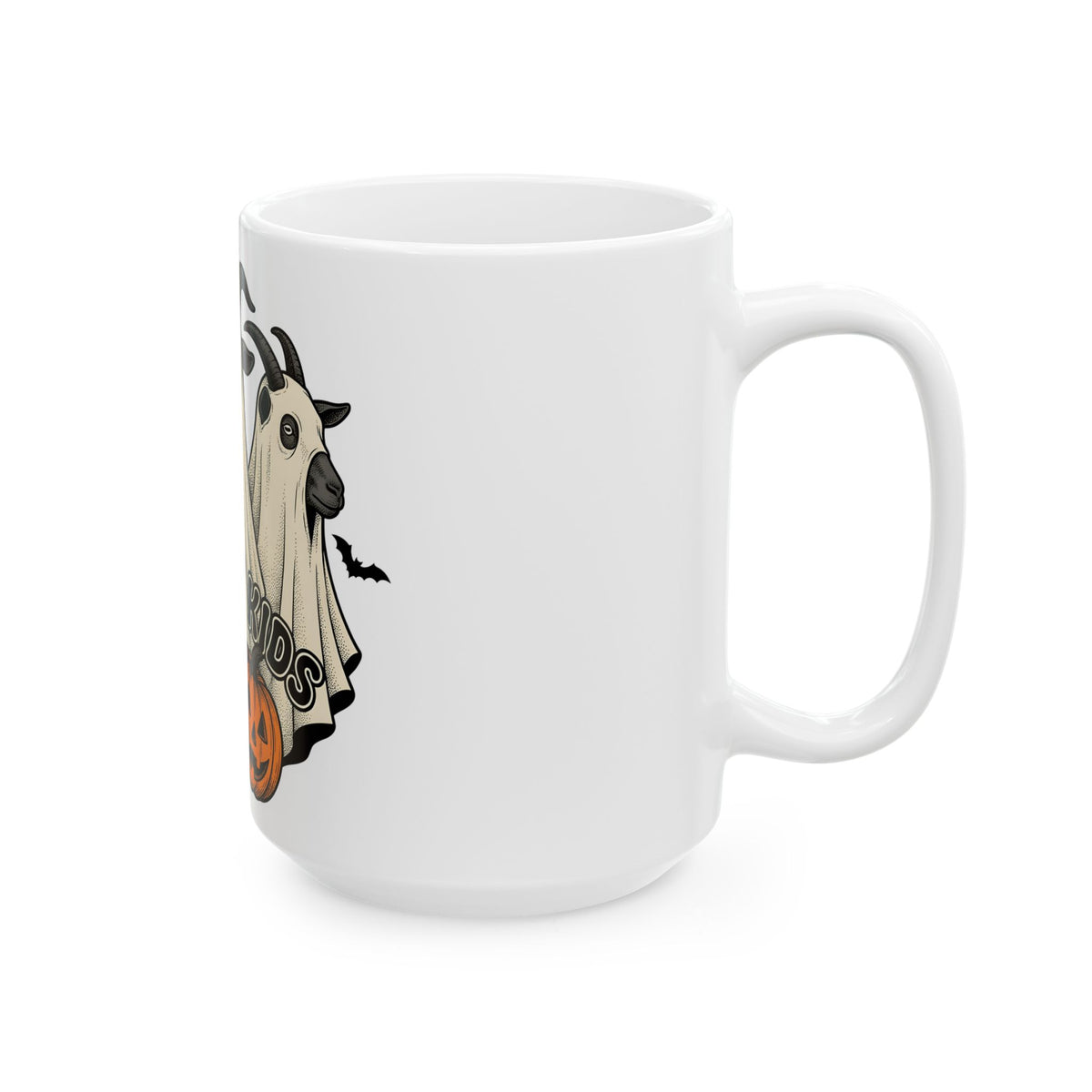 Phantom Goat Halloween Creature Gift Classic Specter Horror Fan Cryptid Monster Outline Carved Mug