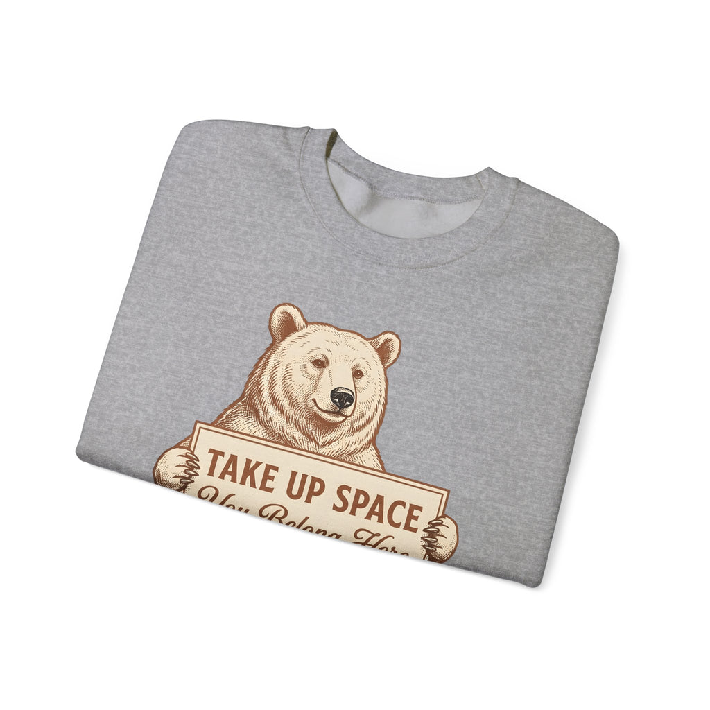 Bear Bear Animal Gift Vintage Grizzly Bear Fan Ursine Wildlife Hand Drawn Sign Sweatshirt