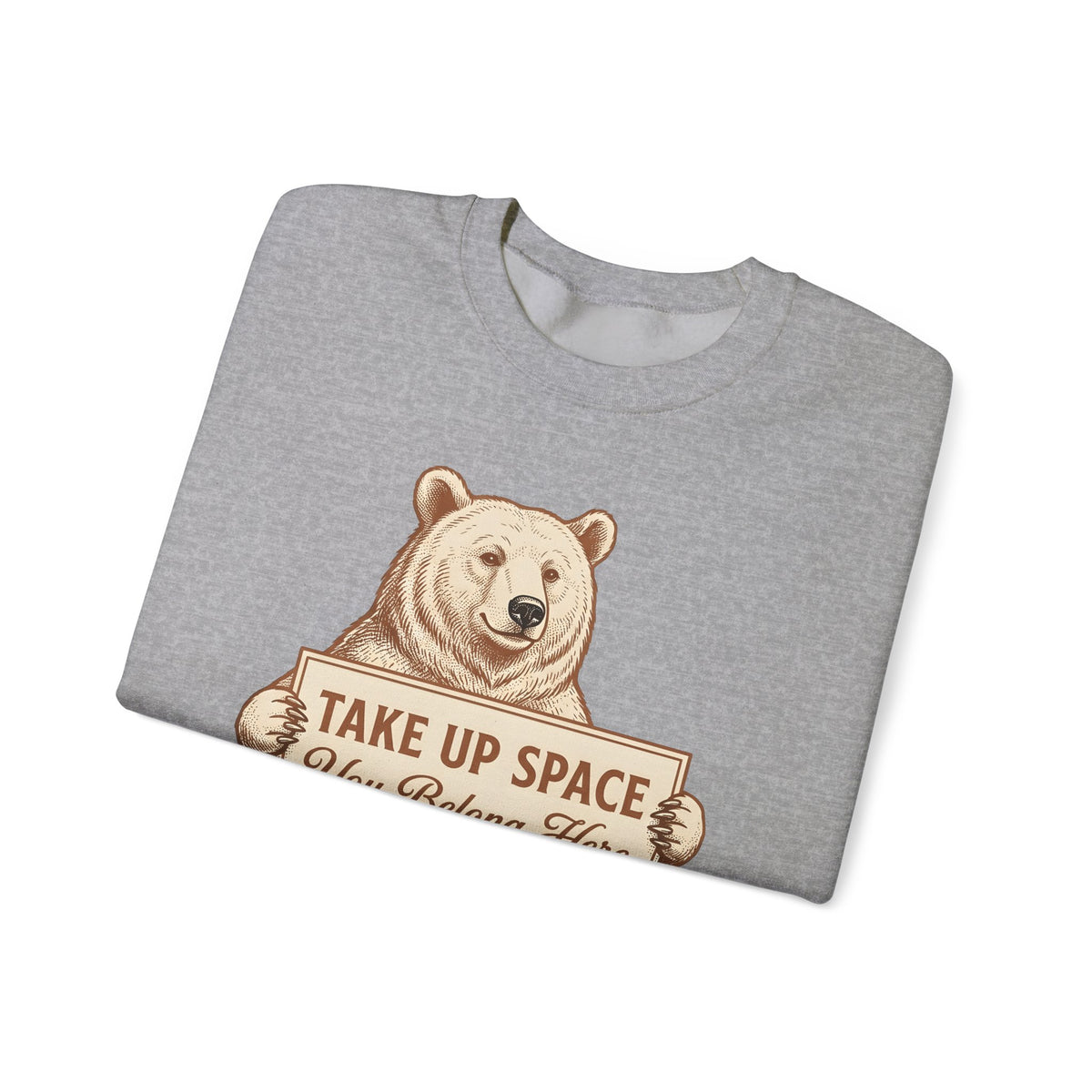 Bear Bear Animal Gift Vintage Grizzly Bear Fan Ursine Wildlife Hand Drawn Sign Sweatshirt