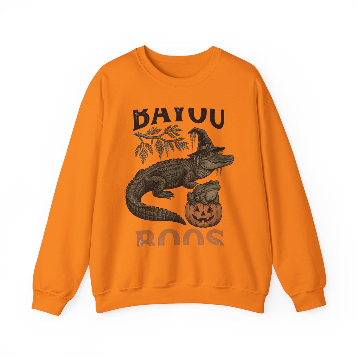 Alligator Frog Pumpkin Sweatshirt Halloween Animal Gift Women Vintage Sweatshirt Toad Sweatshirt Horror Fan Retro Sweatshirt Creature