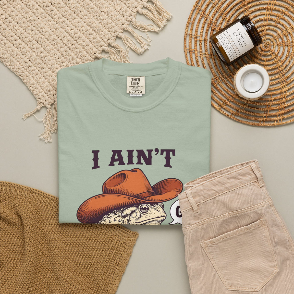 Ranch Frog Funny Critter Gift Classic Toad Humor Fan Retro Animal Doodle Talk Bubble T-Shirt