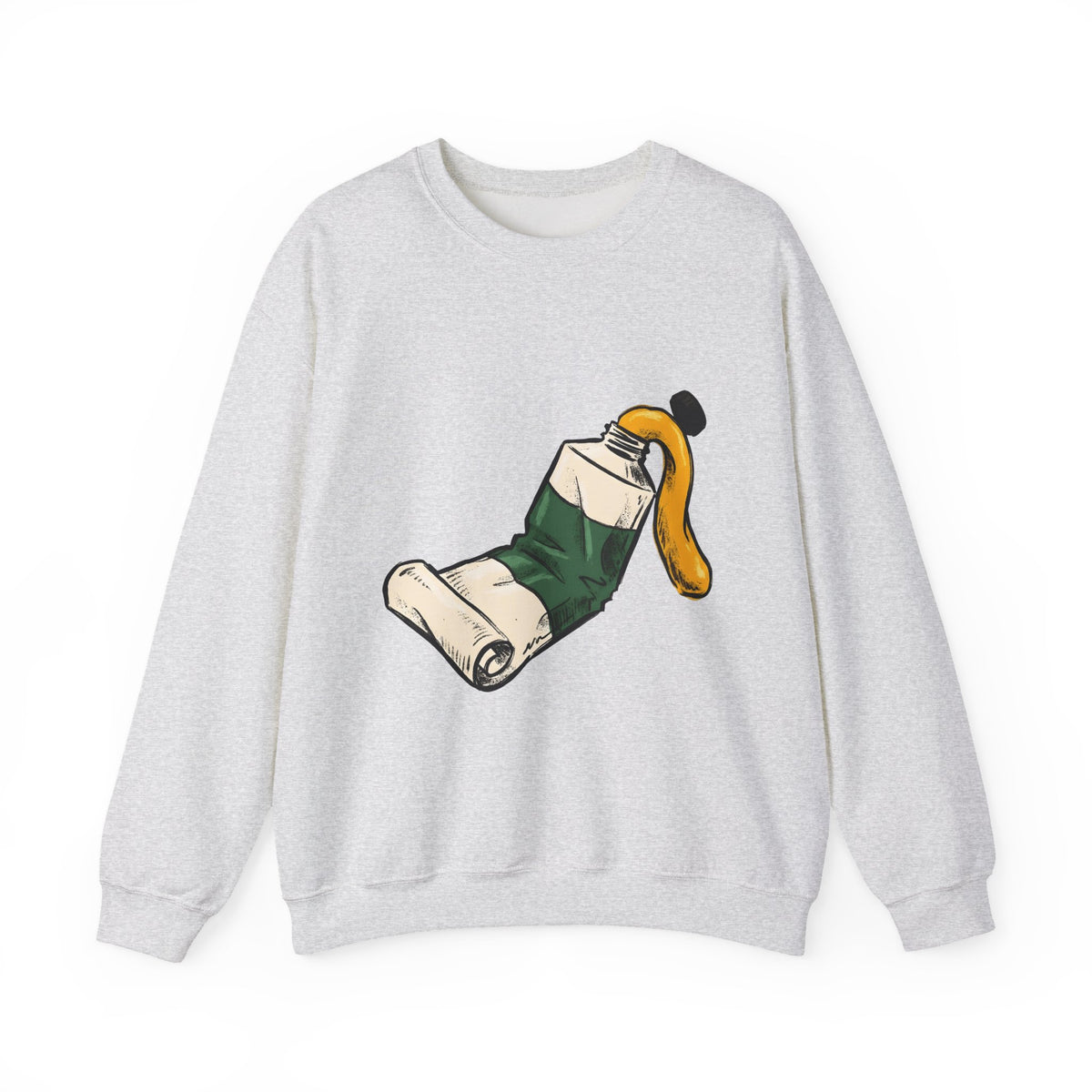 Paint Tube Sweatshirt Art Canvas Gift Women Cartoon Sweatshirt Paint Tube Sweatshirt Artist Fan Artistic Sweatshirt Canvas Graphic Line Art Paint Splash Sweatshirt