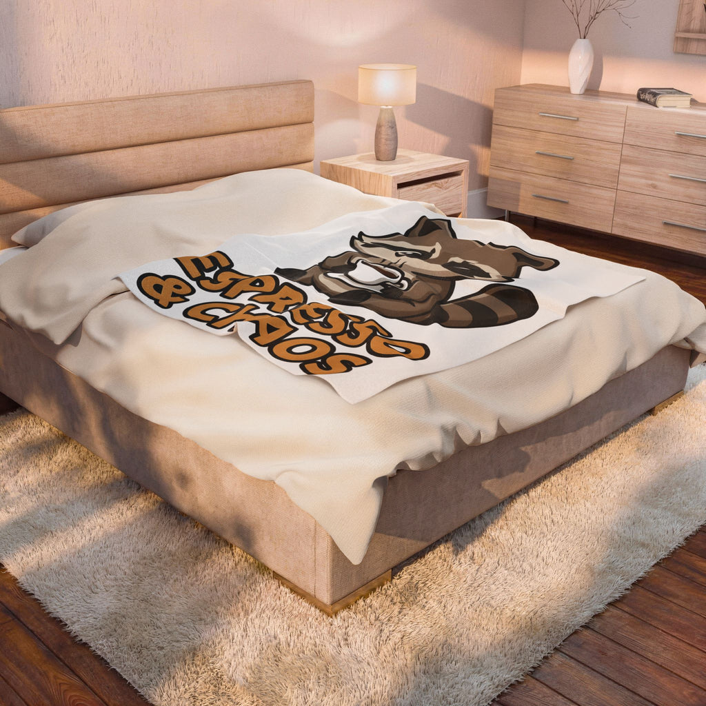 Raccoon Drink Cup Blanket Coffee Fauna Gift Women Delightful Blanket Blanket Blanket Coffee Fan Wildlife Graphic Blanket Toon Beast Blanket