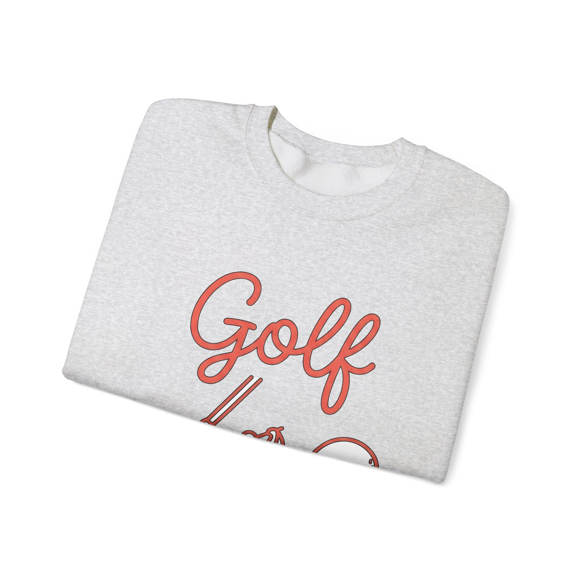 Golf Athlete Sweatshirt Golf Pastime Gift Women Simple Design Sweatshirt Golfer Sweatshirt Golfing Enthusiast Minimalist Sweatshirt Leisure Graphic Outline
