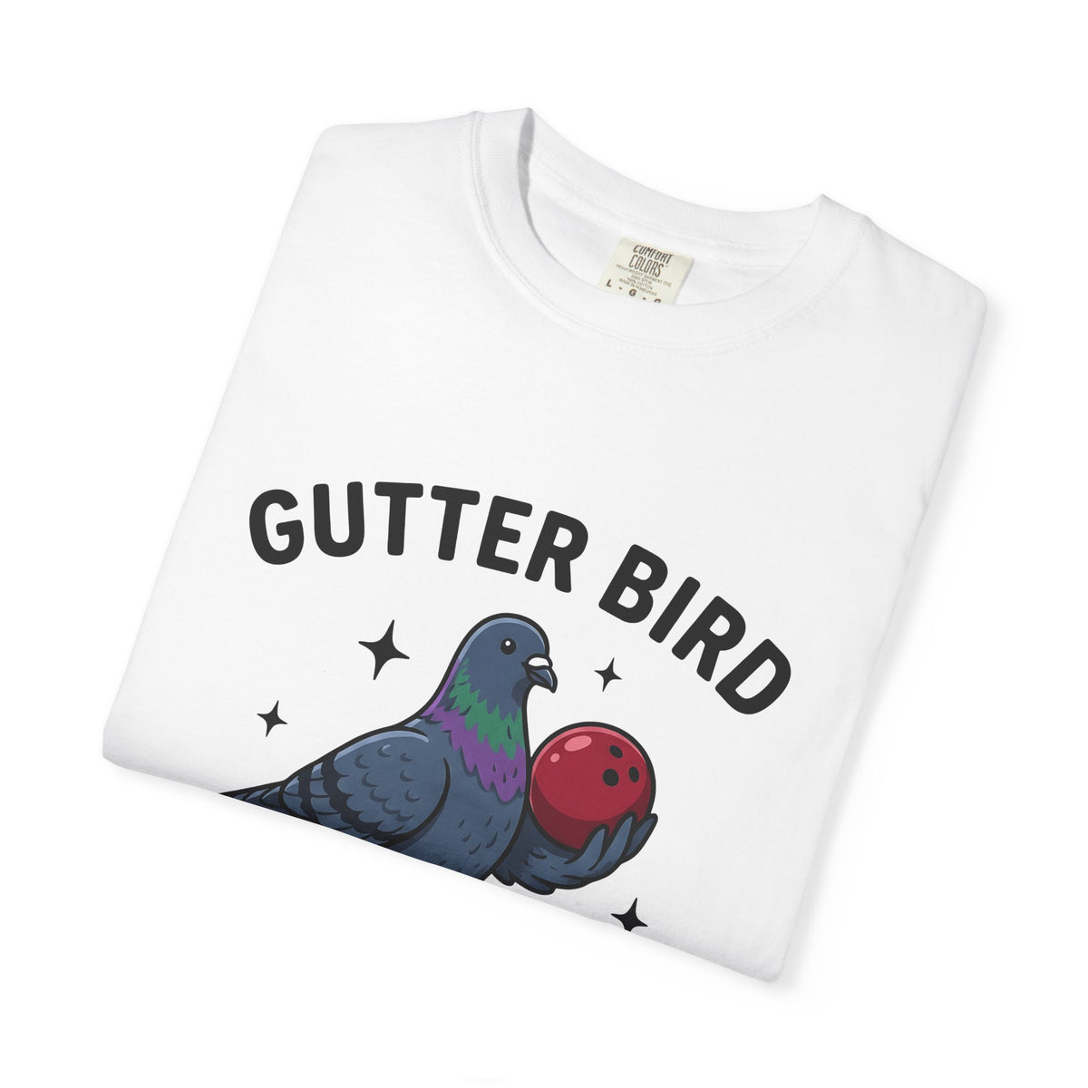 Bird Bowling T-Shirt Bowling Satire Gift Women Animated T-Shirt Bowling Ball T-Shirt Bowling Fan Cartoon T-Shirt Parody Graphic Old School Tenpin