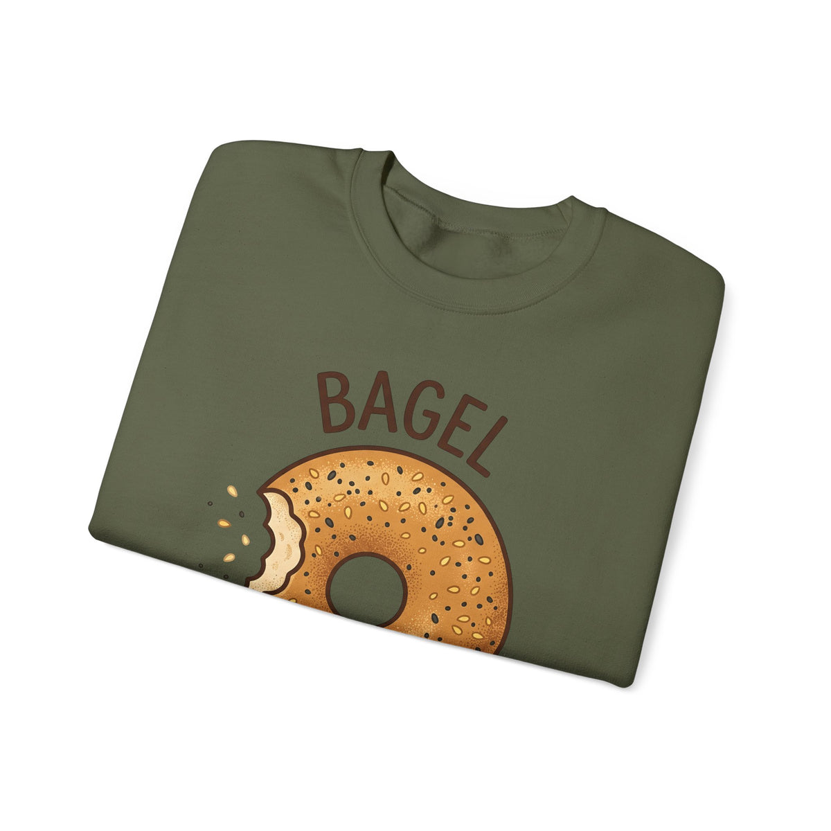 Bagel Desserts Morning Gift Doodle Bagel Pastry Fan Hand Drawn Breakfast Old School Sweatshirt
