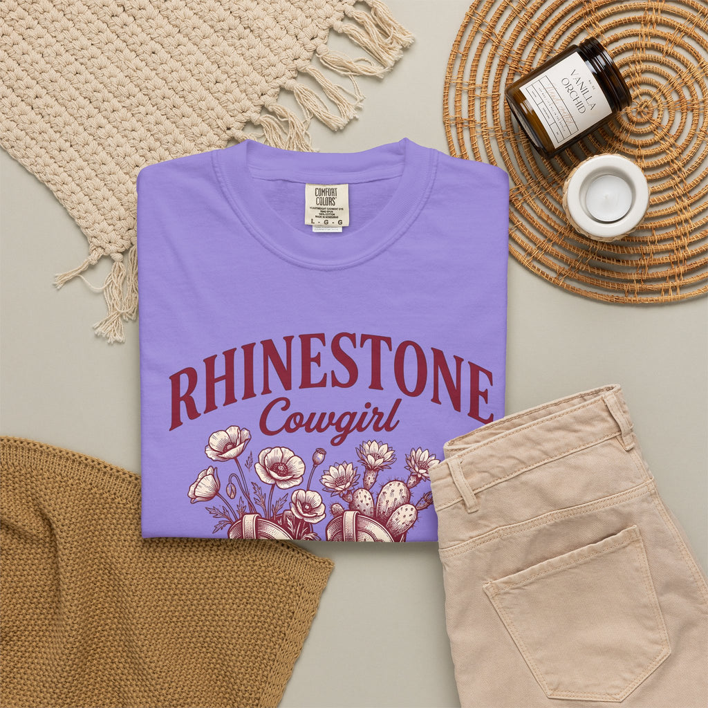 Western Boots Cowgirl Cowboy Gift Retro Cowboy Boots Rodeo Fan Cowboy Boot Vintage Sketch T-Shirt