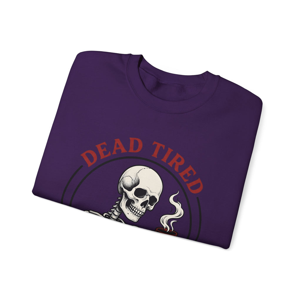 Skeleton Coffee Halloween Coffee Gift Tattoo Skull Coffee Horror Fan Traditional Caffeine Vintage Sweatshirt